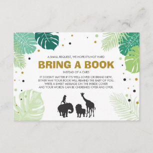 Cartão De Informações Livros para bebês Tragam um livro Safari Animais S