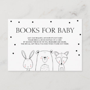 Cartão De Informações Livros para bebês Tragam um livro Woodland Animal