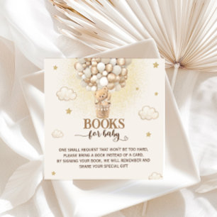 Cartão De Informações Livros Para Bebês Ursos Dourados