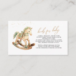 Cartão De Informações Livros para Cavalo Rocco Bebê