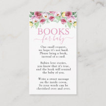 Livros para Chá de fraldas de Bebê Rosa