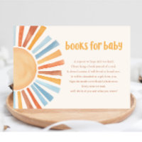 Livros para chá de fraldas solar do bebê Boho