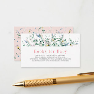 Cartão De Informações Livros para Chás de fraldas de Cores de Vidro Selv