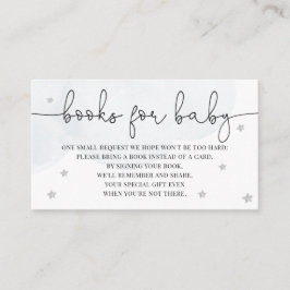 Cartão De Informações Livros Para Chuvaveiro de Bebê Twinkle Little Star