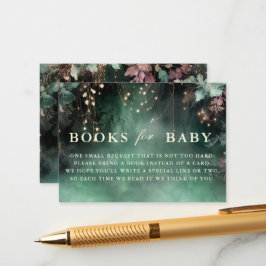 Cartão De Informações Livros Para O Arco Florestal Encantado Para Bebês