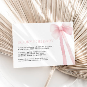 Cartão De Informações Livros para o Arco rosa com cartão-bebê