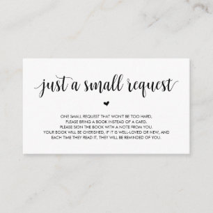 Cartão De Informações Livros para o bebê, moderno rotista preto