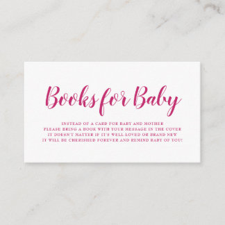 Cartão De Informações Livros para o Bebê Pink Peacock Polka Dot Baby Sho