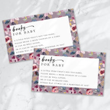Livros para o Chá de fraldas Floral Baby Lilac