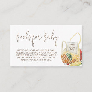 Cartão De Informações Livros para o comércio de agricultores em crescime