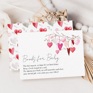 Cartão De Informações Livros para o pequeno Chá de fraldas Swetheart