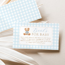 Livros para o ursinho xadrez azul do bebê