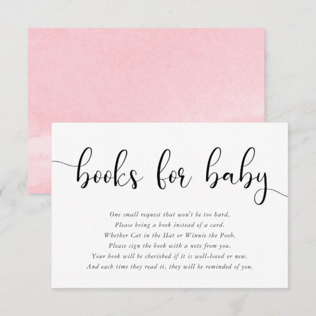 Cartão De Informações Livros pretos brancos, simples e claros, minimalis (Frente/Verso)