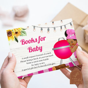 Cartão De Informações Livros Rosa Churrasco Africano Livros para bebê