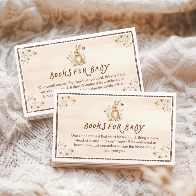 Cartão De Informações Livros Russos de Animais da Floresta para Bebê (Forest Creatures Baby Shower Books for Baby Card)