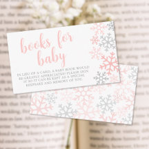 Livros Snowflake Winter Girl Para Chá de Bebê