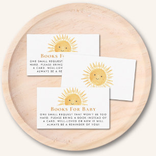 Cartão De Informações Livros Sun Sunshine para Bebê