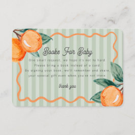 Cartão De Informações Livros Verdes de Citrinos Cutis Pastel para Bebê