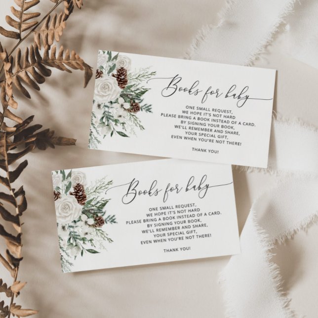 Cartão De Informações Livros verdes de Natal para o ingresso de bebês (Criador carregado)