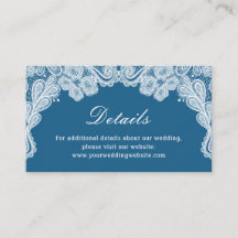 Local Branco no Site de Detalhes do Casamento Azul