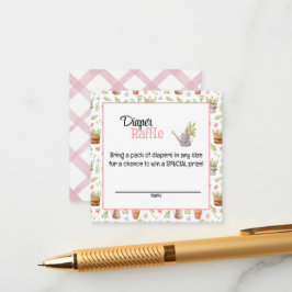 Cartão De Informações Locally Grown Diaper Raffle Card