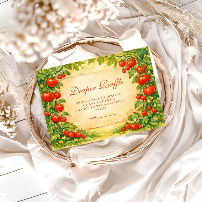 Cartão De Informações Locally Grown Garden Diapper Raffle (Criador carregado)