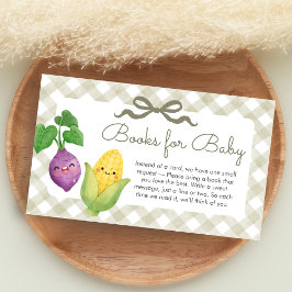 Cartão De Informações Locally Grown Little Sprout Shower Books for Baby