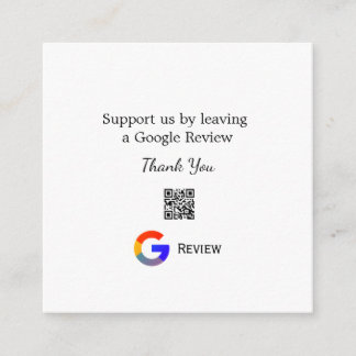 Cartão De Informações logotipo de avaliação de negócios do Google Scan Q