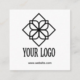 Cartão De Informações Logotipo Empresarial Personalizado
