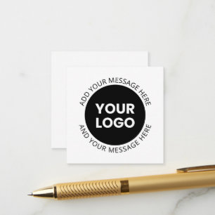 Cartão De Informações Logotipo Empresarial & Texto Editável Branco & Pre