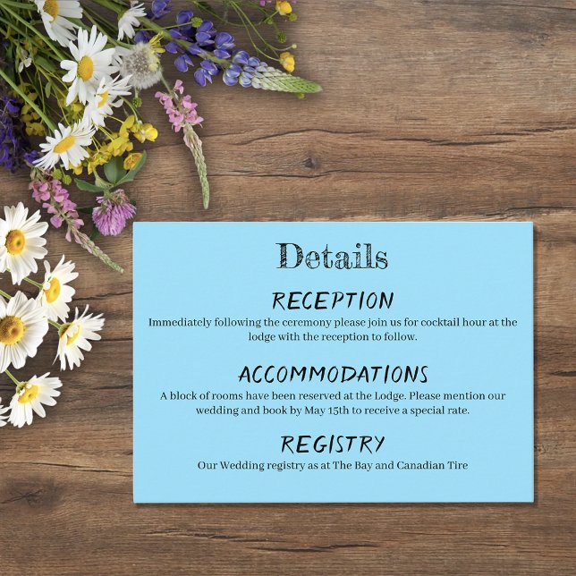 Cartão De Informações Loons Sunset Blue (Criador carregado)