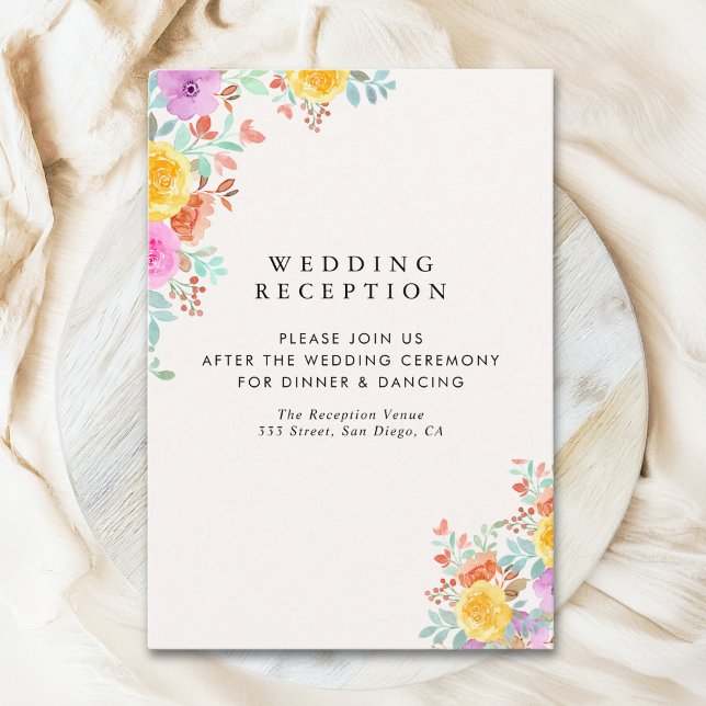 Cartão De Informações Love Blossoms in Spring Wedding (Criador carregado)