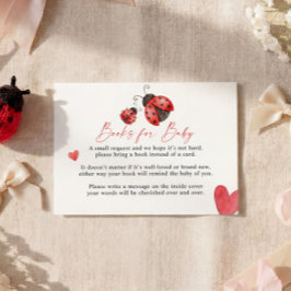 Cartão De Informações Love Bug Books for Baby Card
