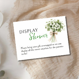 Cartão De Informações Lucky Charm Display Shower Enclosure Card Shamrock