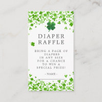 Lucky Little Shamrock Fralda Raffle E