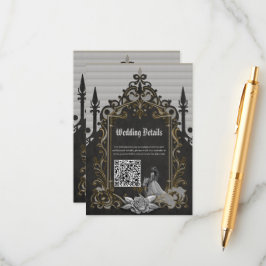 Cartão De Informações Luxo encontra romance.