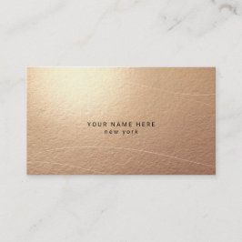 Cartão De Informações Luxury Bronze Abstract Waves Business Cards