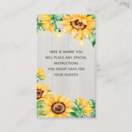 Cartão De Informações Luzes de madeira do Sol Russo