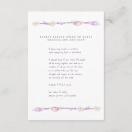 Cartão De Informações Mãe Bênção