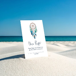 Cartão De Informações Magic Aquamarine Dreamcatcher Fralda Raffle