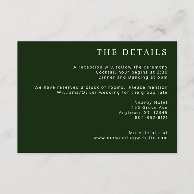 Cartão De Informações Magnolia Tropical Vermelha Verde Branco (Frente)