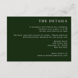 Cartão De Informações Magnolia Tropical Vermelha Verde Branco