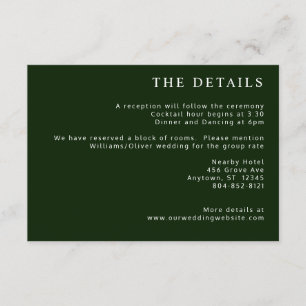 Cartão De Informações Magnolia Tropical Vermelha Verde Branco