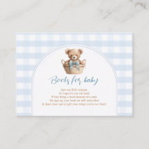 Mal podemos esperar Blue Gingham Bear Chuvinha de