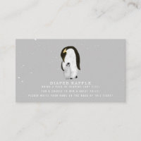 Mamãe E Bebê Penguin Cinza Bebê Fralda Raffle