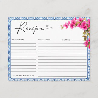 Cartão De Informações Mamma Mia! Recipe 