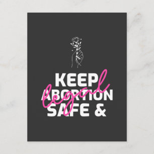 Cartão De Informações Mantenha o Aborto Seguro e Legal