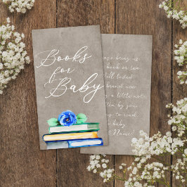 Cartão De Informações Manuais de Aquarela Floral Colorida e Taupe para B