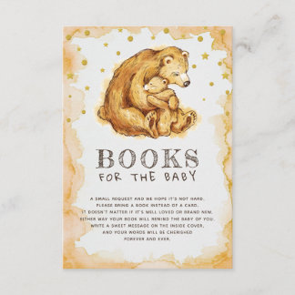 Cartão De Informações Manuais De Bebê De Aquarela Para Bebê