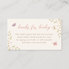 Cartão De Informações Manuais De Chá de fraldas Para Bebê